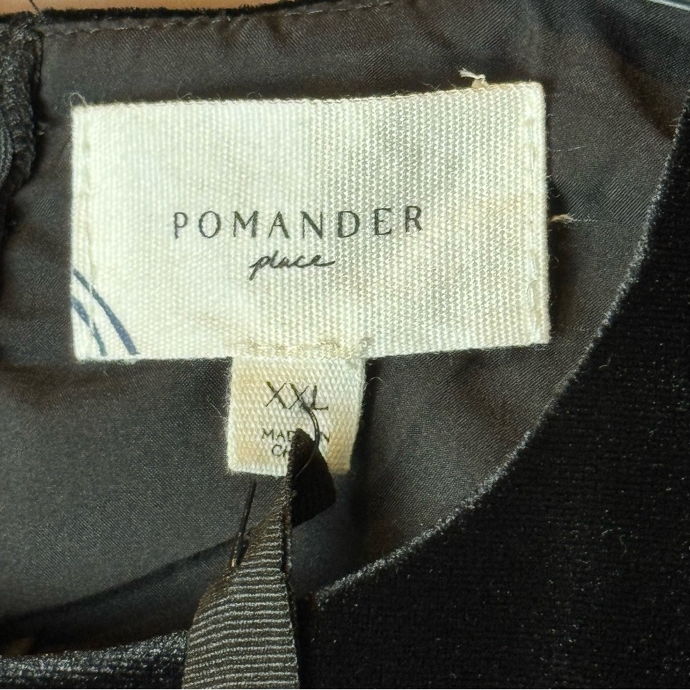NWT Tuckernuck Pomander Place Black Velvet Lillith Dress - Picture 12 of 13